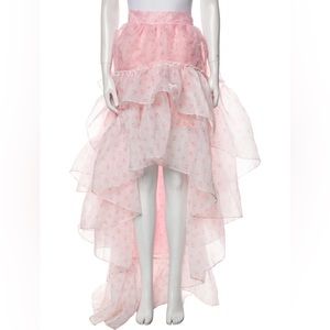 Selkie Peony Parfait High Low Ruffle Skirt